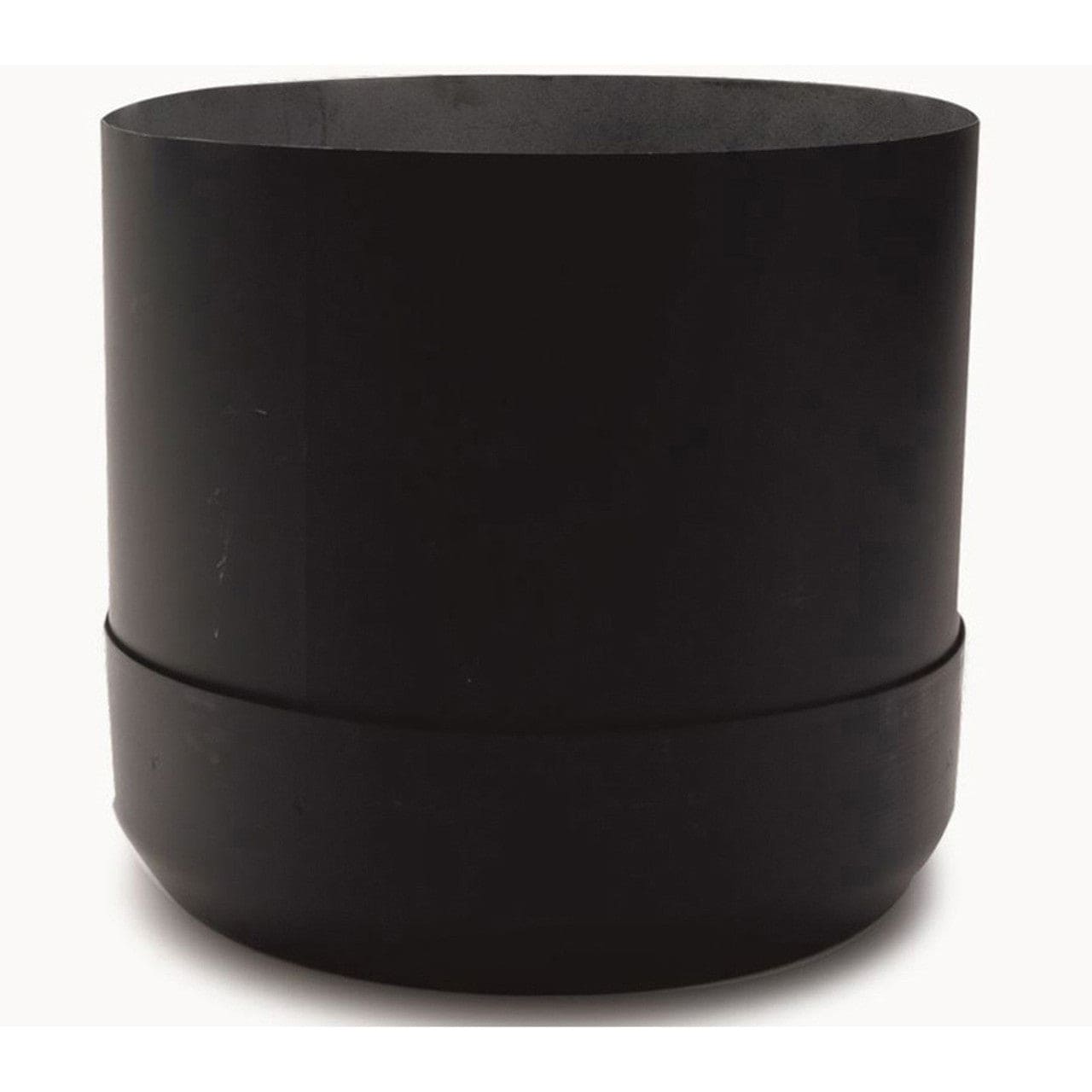 6" x 24" Ventis Class-A All Fuel Chimney Painted Black Cathedral Round Ceiling Support - VA-CCR2406 - Chimney Cricket