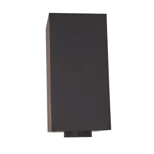 5" x 24" Ventis Class-A All Fuel Chimney Painted Black Cathedral Square Ceiling Support - VA-CCS2405 - Chimney Cricket