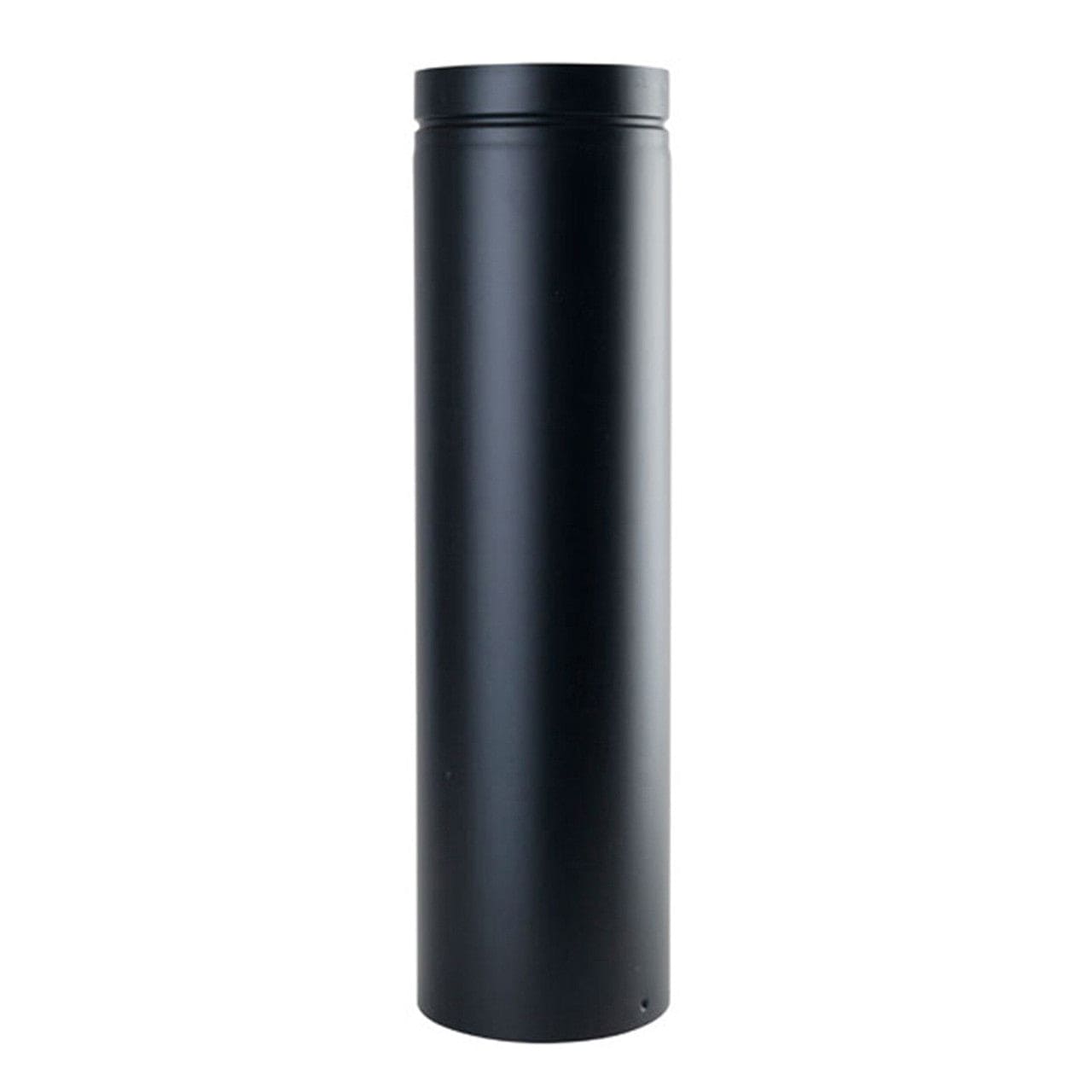 4" X 12" Ventis Direct Vent Black Chimney Pipe - VDVB-0412 - Chimney Cricket