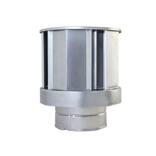 4" Ventis Direct Vent 304L Stainless Steel Vertical High Wind Cap - VDV-VCH04 - Chimney Cricket