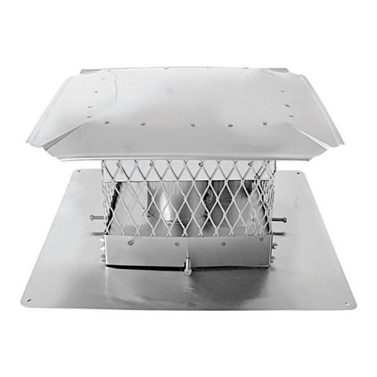 4" x 3" Ventis Direct Vent Terra-Cotta Removable Base Cap - VDV-RCL43-1313 - Chimney Cricket