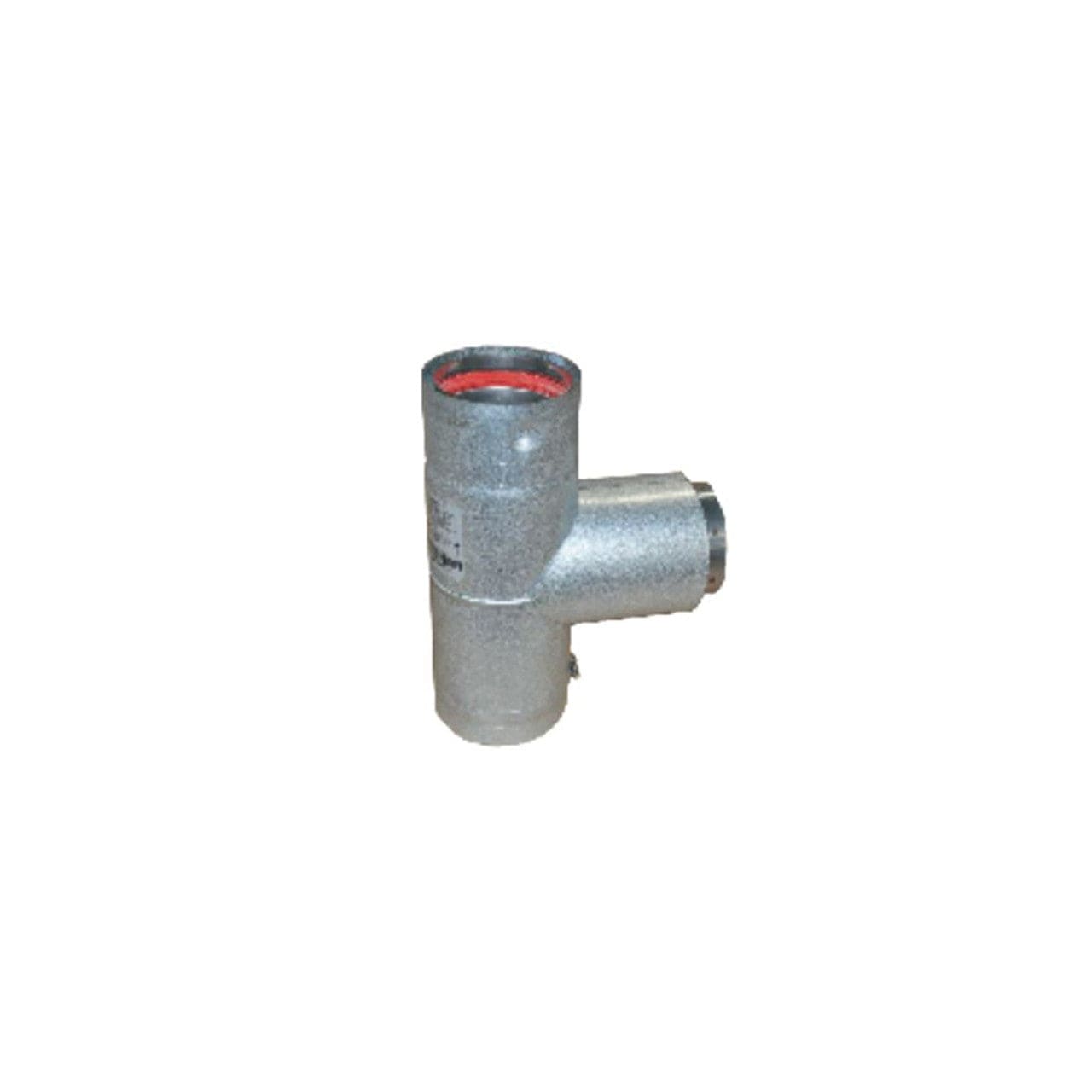 4" to 3" Ventis PelletVent Pipe 304L Inner/Galvanized Outer Stove Adaptor Tee with Cap - VP-SAT43 - Chimney Cricket