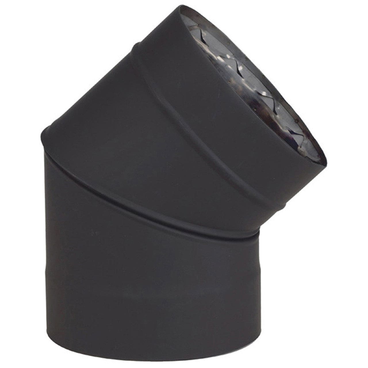 6" Ventis Double-Wall 304L Stainless Steel 45-Degree Fixed Elbow - VDB0645F - Chimney Cricket