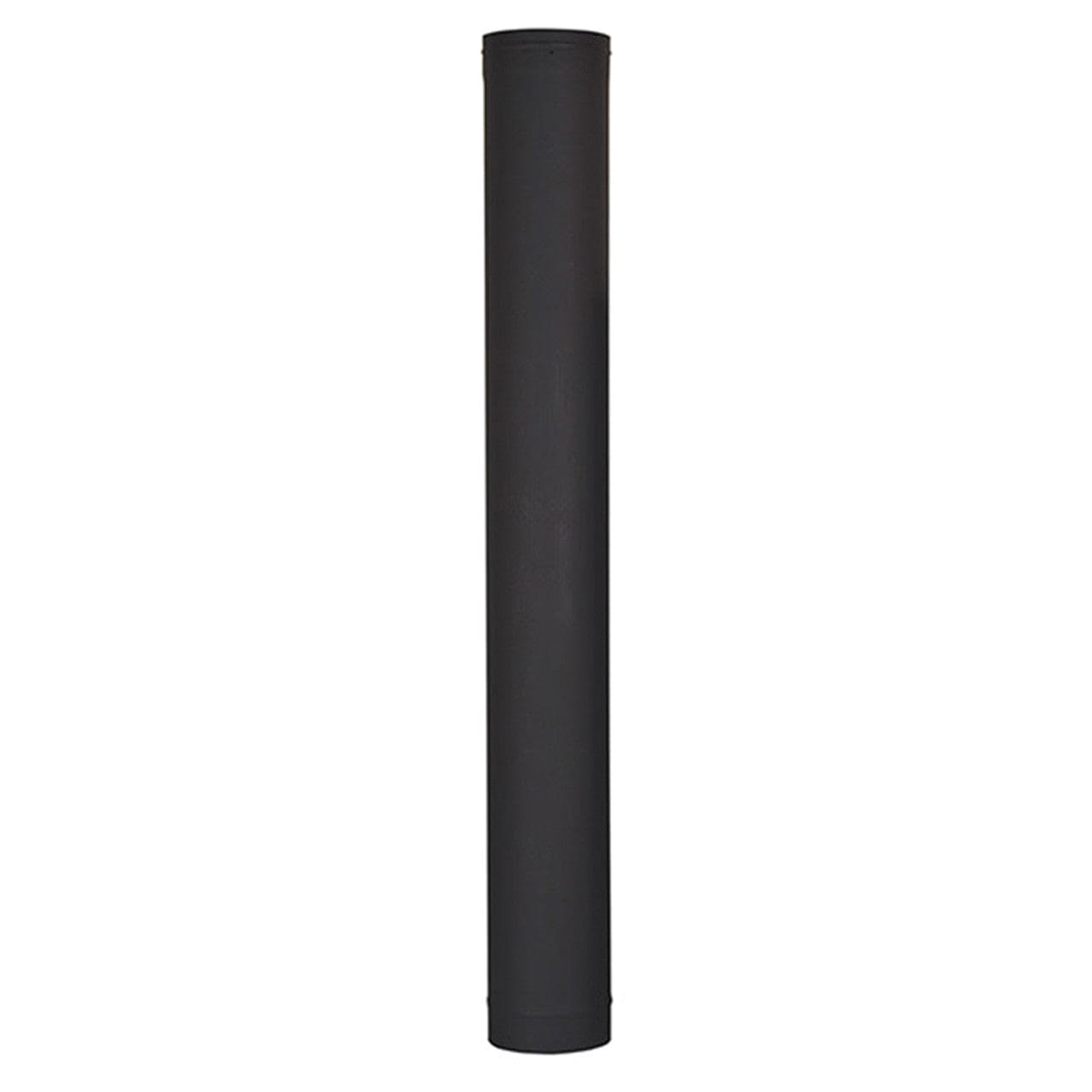 6" X 48" Ventis Single-Wall 22-Gauge Rolled Steel Black Stove Pipe - VSB0648 - Chimney Cricket