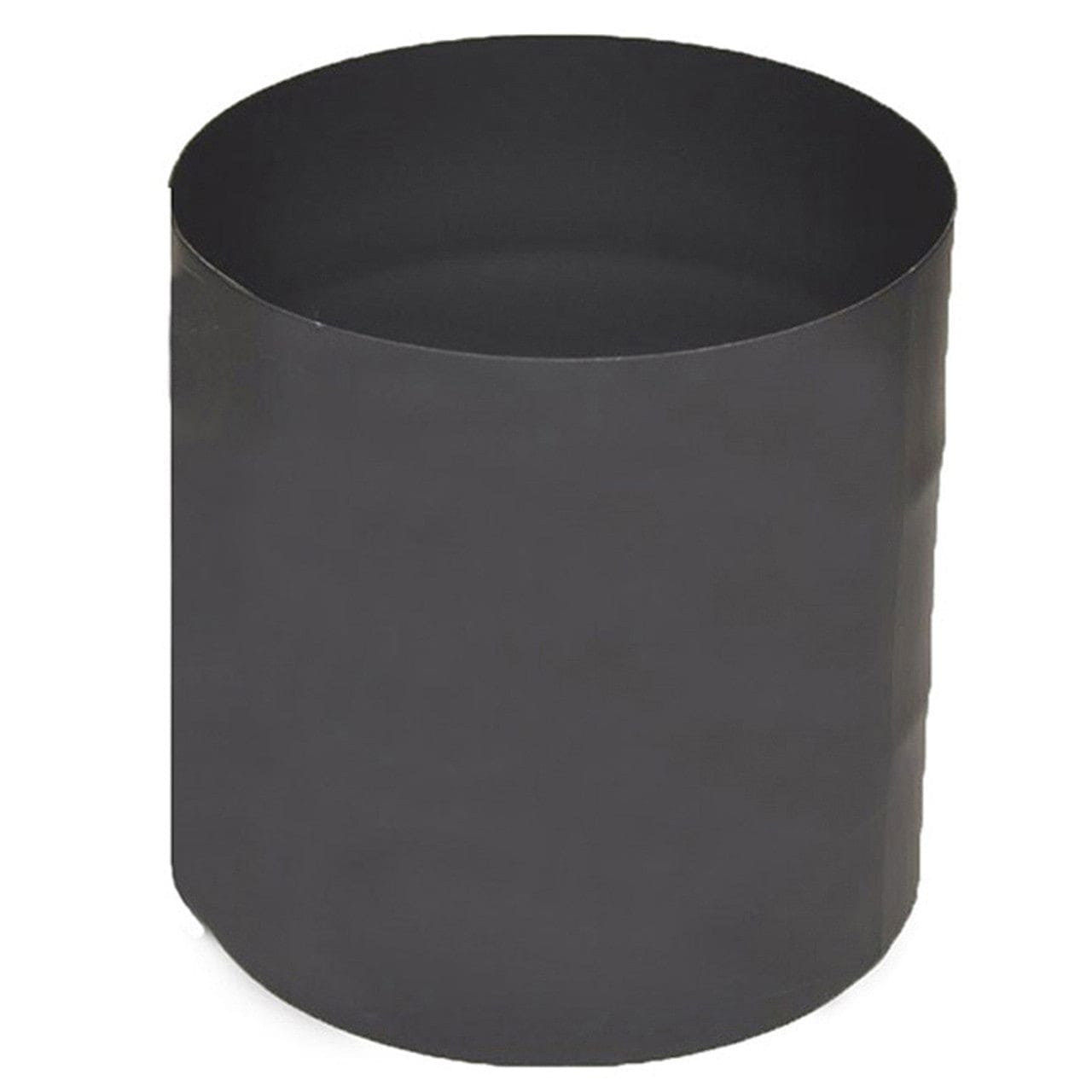 6" Ventis Single-Wall Black Stove Pipe 22-Gauge Cold-Rolled Steel - Male To Male Adaptor - VSB06MM - Chimney Cricket