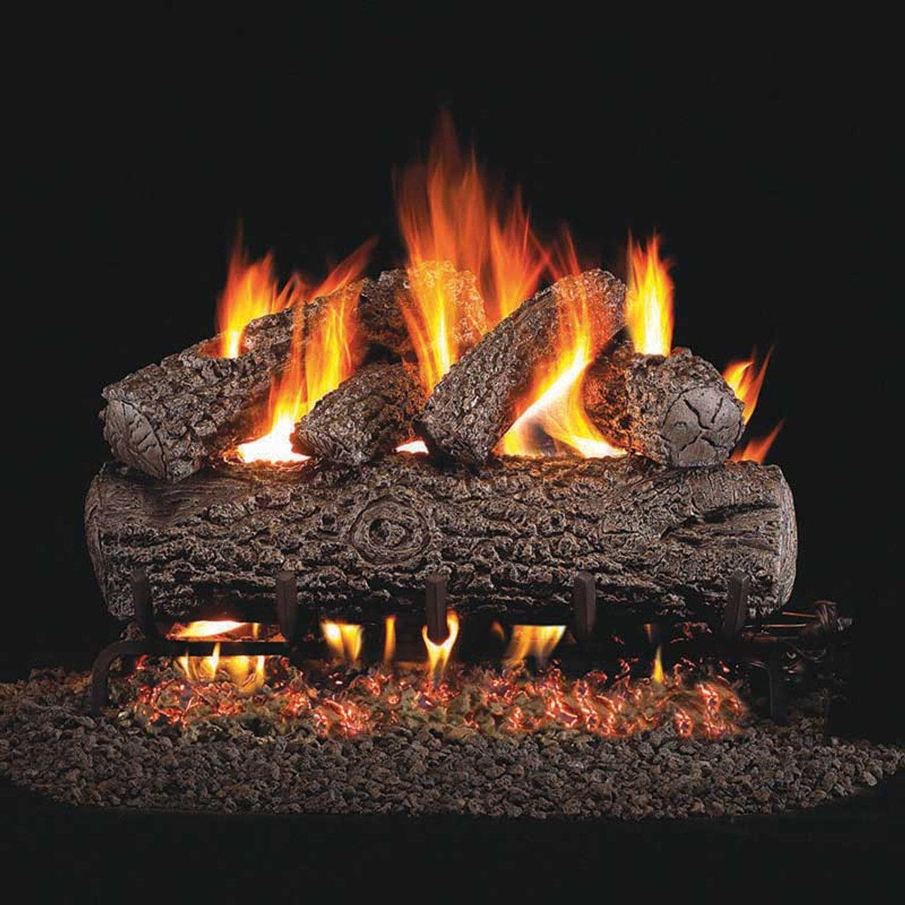 30" Ventis Gas Allegheny Oak Vented Logs - AOK-30 - Chimney Cricket