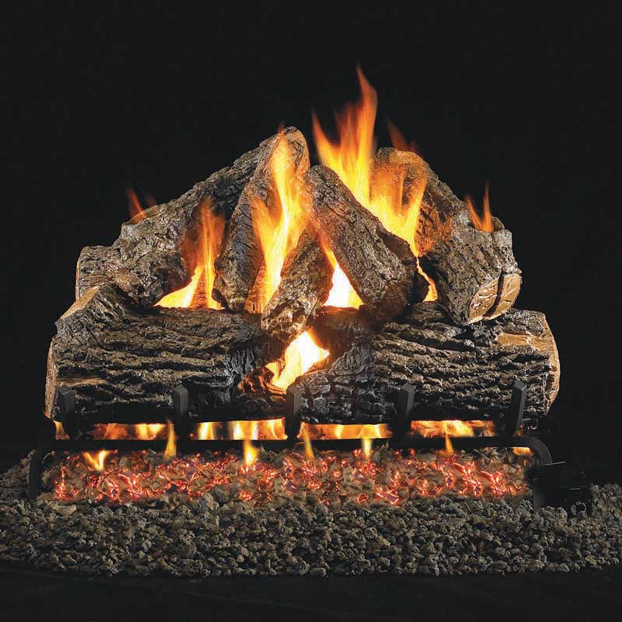 18" Ventis Gas Log Burnt Mountain Oak Vented Logs - BMO-18 - Chimney Cricket