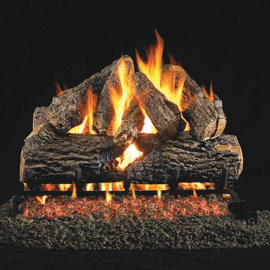 24" Ventis Gas Log Burnt Mountain Oak Vented Logs - BMO-24 - Chimney Cricket