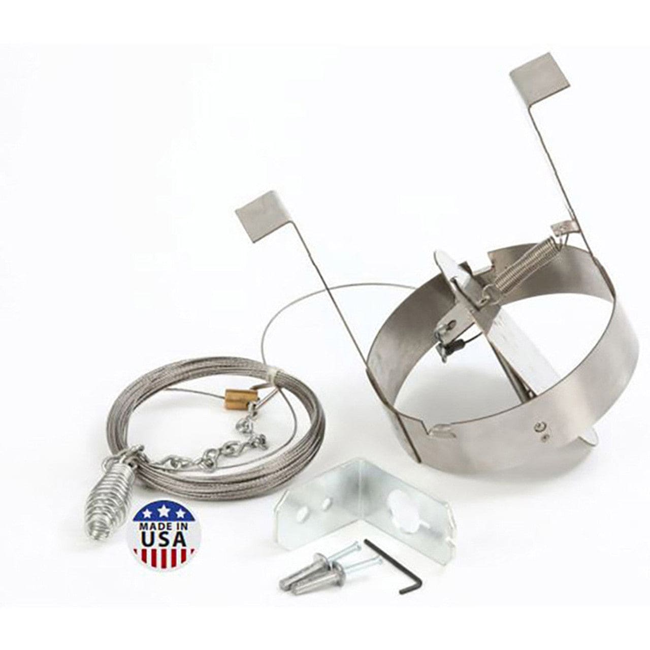 10" 316L Stainless Steel Drop-In Chimney Liner Damper - DLD10 - Chimney Cricket