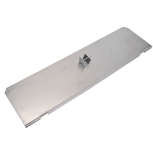 30-1/4" X 5" 304-Alloy Stainless Center Handle Notched Replacement Damper Plate - CHN30.25X5 - Chimney Cricket
