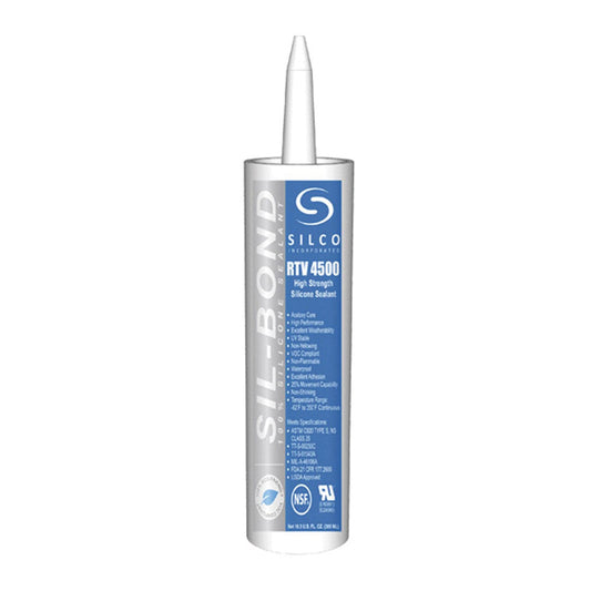 RTV 4500 S - Sil-Bond High Strength Silver Silicone - SIL500-S - Chimney Cricket