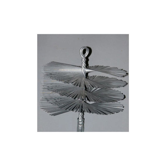 6" Round Flat Wire Brush 3/8" Pt - RBFBFW-6 - Chimney Cricket