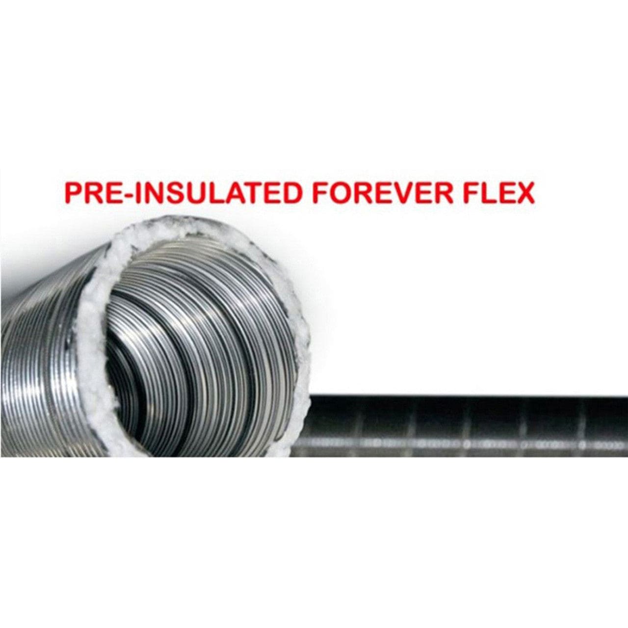 (DS) - 6" Premium Pre-Insulated Forever Flex 316Ti-Alloy .005 Stainless Cut-to-Length Liner - L5S6PI - Chimney Cricket