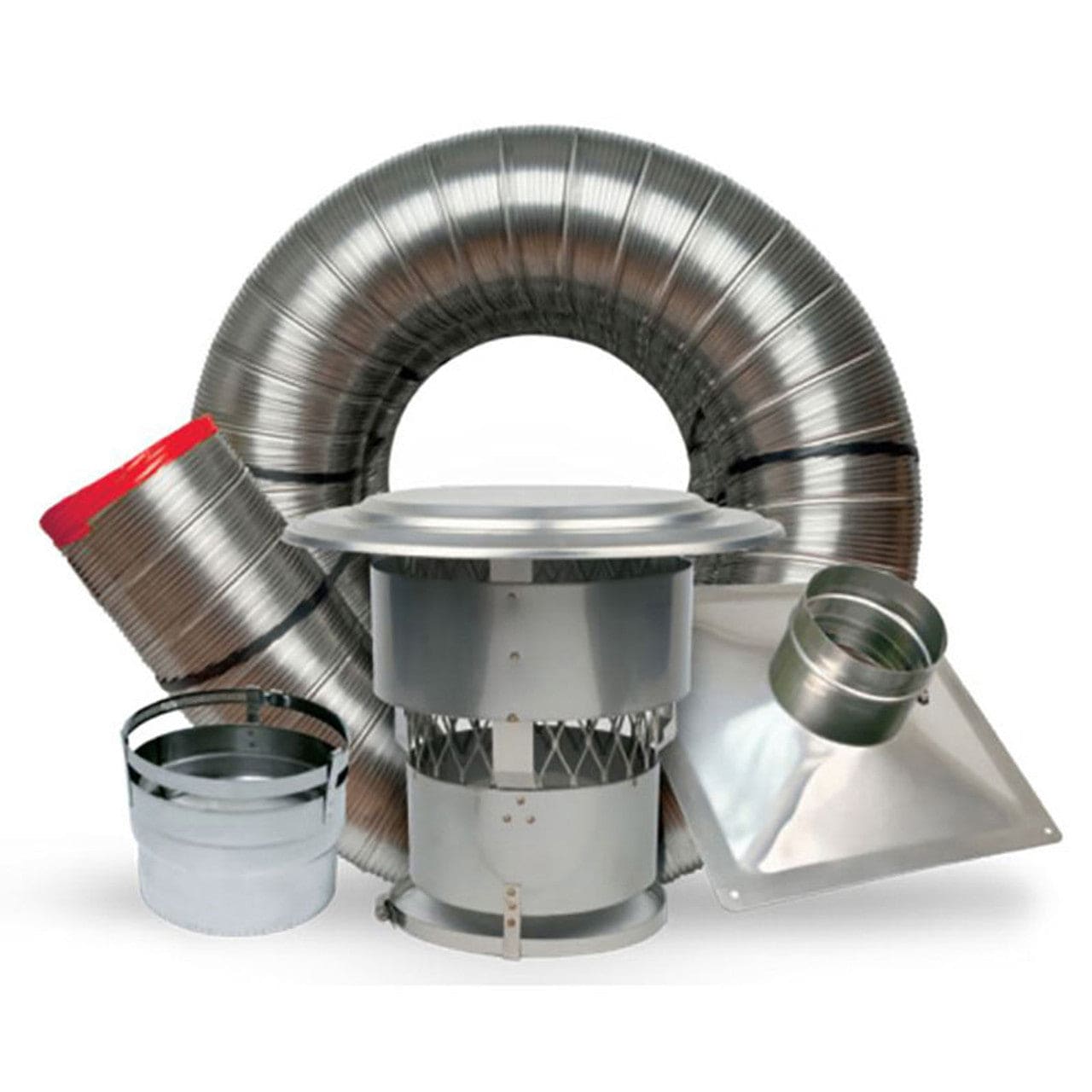 4" X 25' Forever Flex 316Ti .005 Appliance Connect Kit - K5A425-S - Chimney Cricket