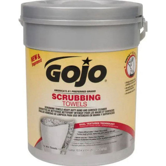 Gojo Scrubbing Towels - 72 Towels Per Container - GOJ6396-06 - Chimney Cricket