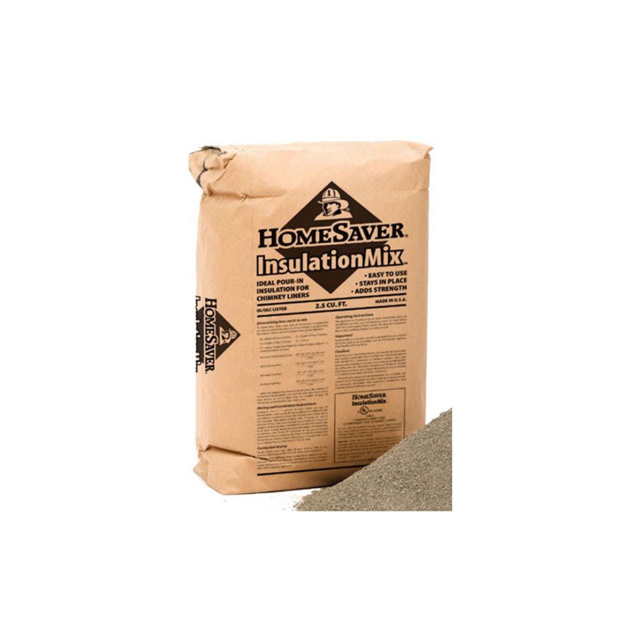 2.5 Cubic Feet Bag HomeSaver Boxed Insulation Mix - Shipped in a box. - Chimney Cricket