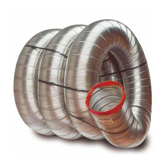 3" x 30' Standard Forever Flex 316Ti-Alloy .006 Stainless Pre-Cut Liner - L6S330 - Chimney Cricket