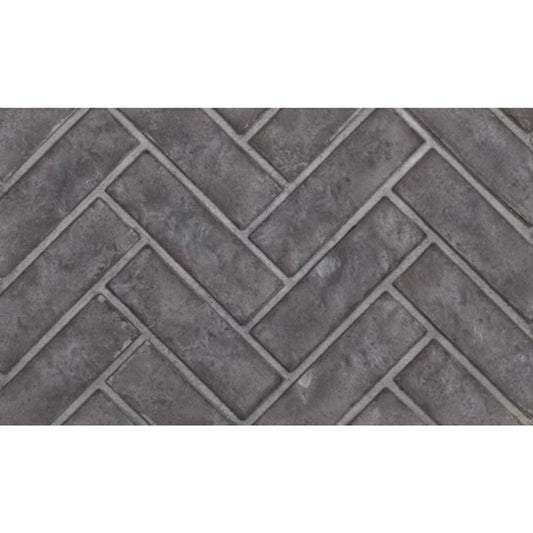 Decorative Brick Panels Westminster Grey Herringbone for Altitude AX42 Models - DBPAX42WH - Chimney Cricket