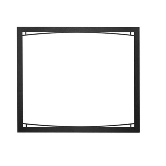 Black Zen Decorative Front for Elevation X 42 Models - ZEX42BK - Chimney Cricket