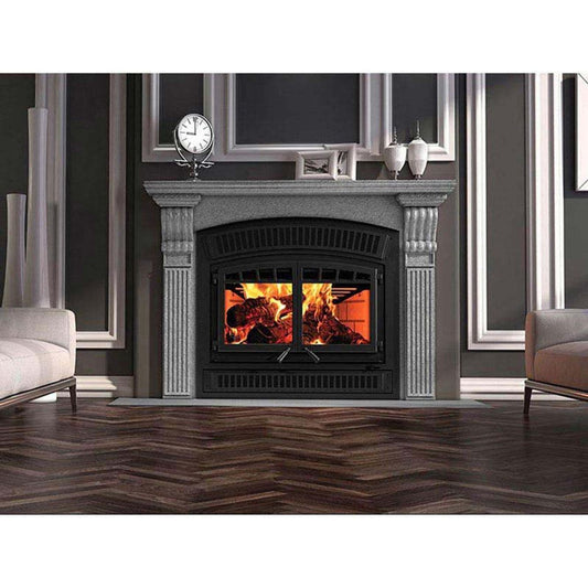 ZERO CLEARANCE Double-Door Wood-Burning Fireplace - HE350 - Chimney Cricket