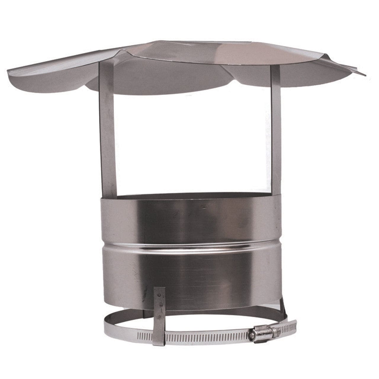 6" Forever Flex 316Ti-Alloy Stainless Steel Light Flex/Hybrid Rain Cap - CNSLF6 - Chimney Cricket