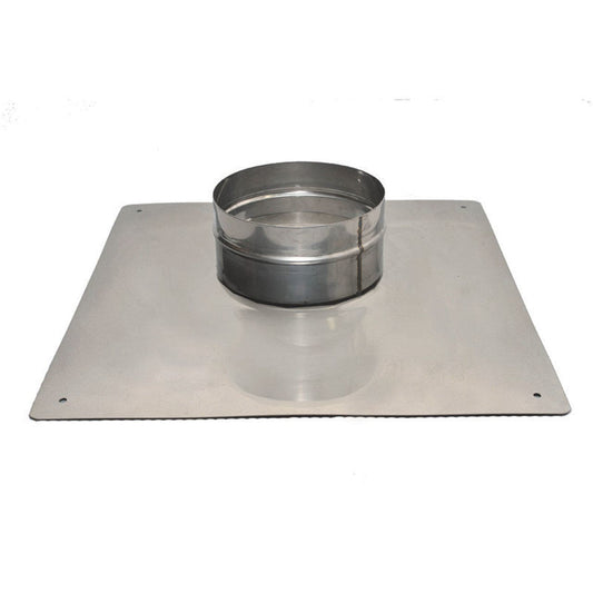 4" Olympia New Universal Components 18-Gauge 13" x 13" Flat Top Plate - TPLF4-1313 - Chimney Cricket