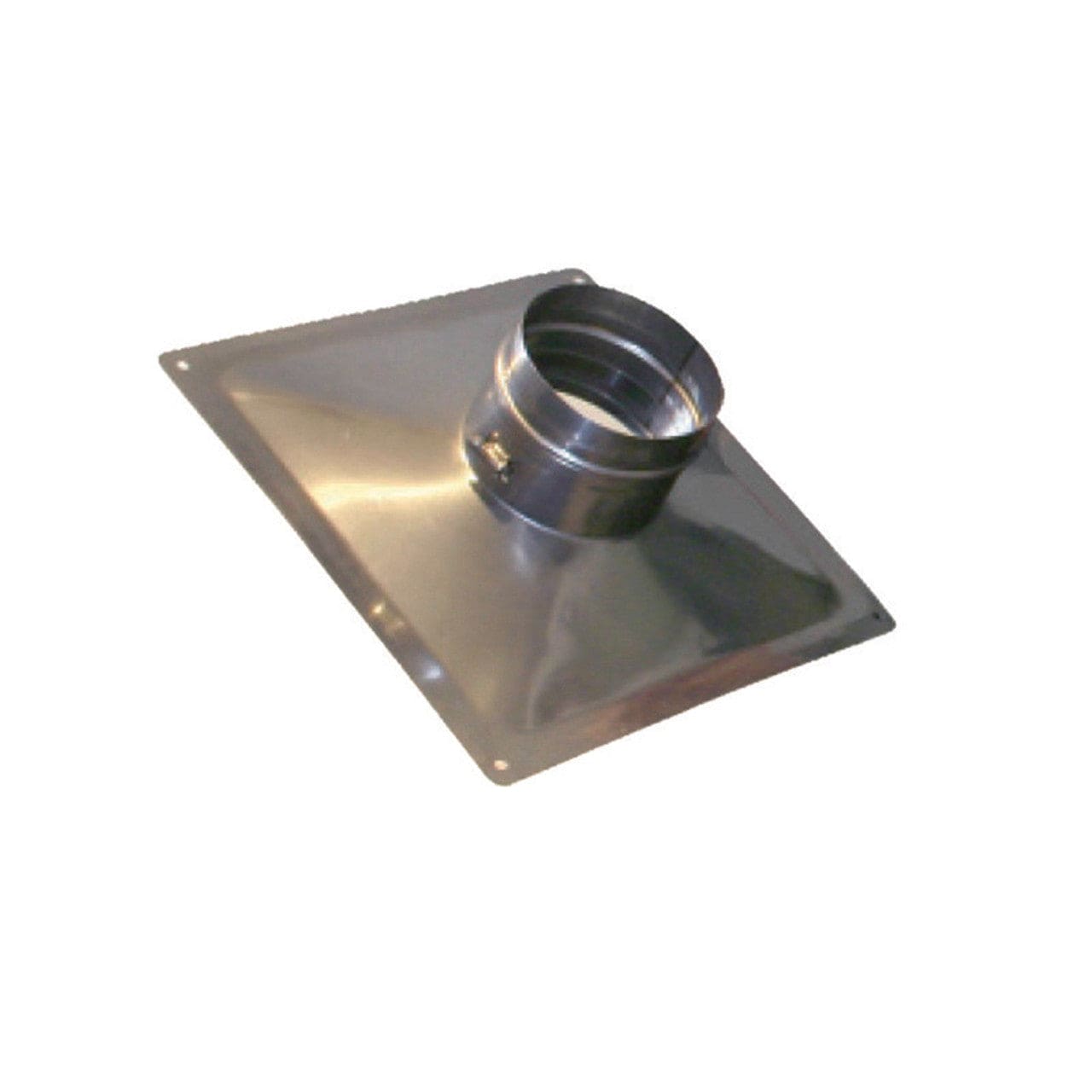 8" Olympia New Universal Components 18" x 18" No Sag/No Leak Flat Top Plate - TPNS8-1818 - Chimney Cricket