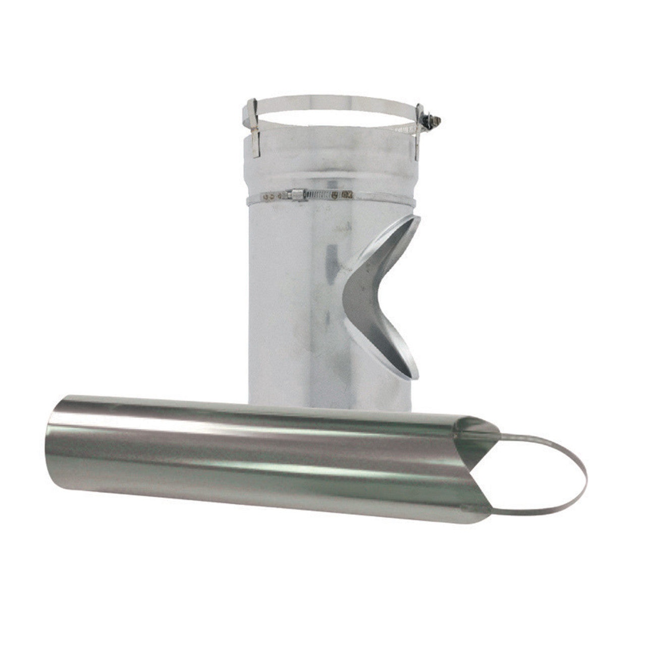 5" Olympia New Universal Components Short Body Tee with Removable 22" Snout - TLFSBET5 - Chimney Cricket