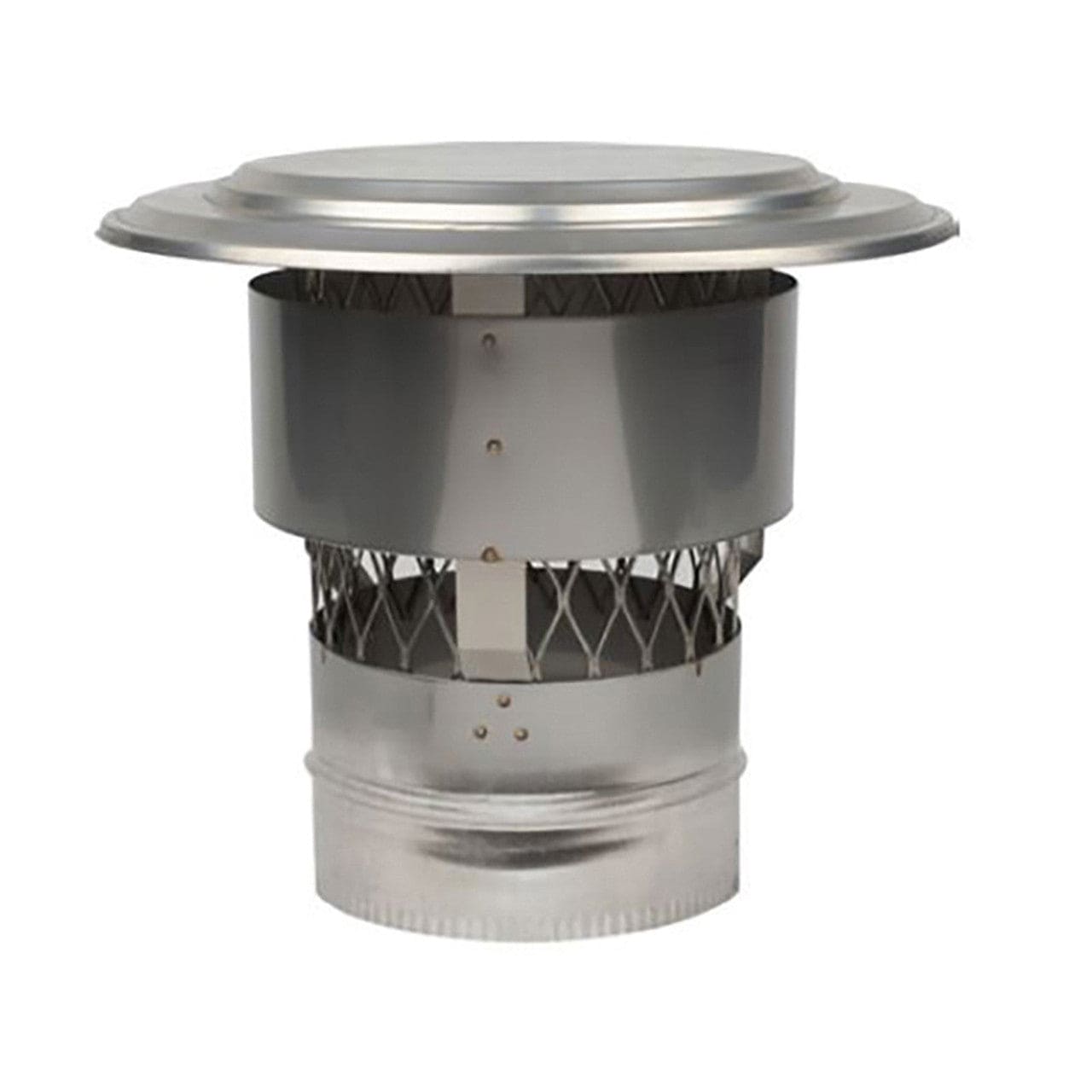 NUC - 8" Rigid Cap With Screen & Windguard - CSRGD8 - Chimney Cricket