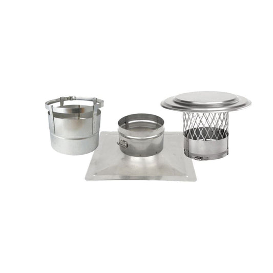 5.5" HomeSaver UltraPro/Pro 304-Alloy Stainless Steel Insert Kit - COP14936 - Chimney Cricket