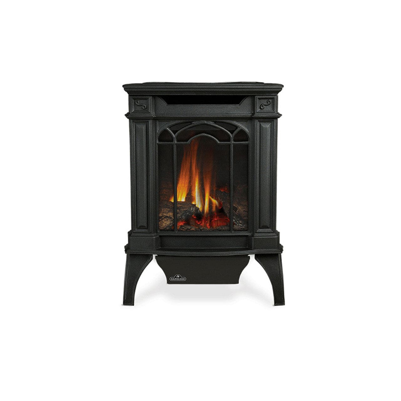 Napoleon Arlington 20 Cast Iron Direct Vent Metallic Black Natural Gas Stove - GDS20NE - Chimney Cricket