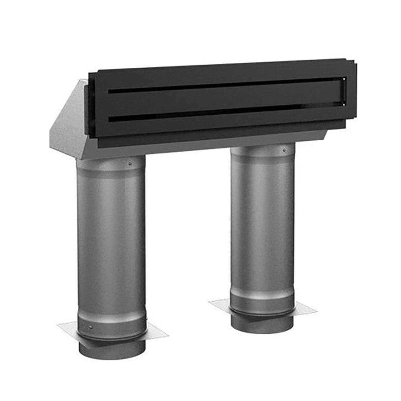 Modern Style Hot Air Gravity Kit with Adjustable Pipes use with HE275CF - AC01389 - Chimney Cricket