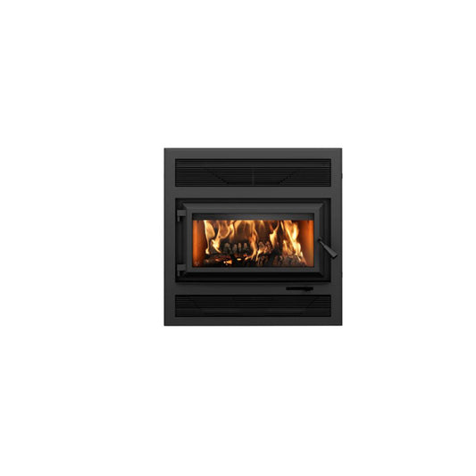 Large Sized Single Door Wood Burning Fireplace with 2200 Sq Ft Max Heating Space - HE250R - Chimney Cricket
