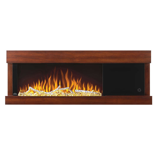 Napoleon Stylus Steinfeld 32 Wall Mount Electric Burnished Walnut Fireplace - NEFP32-5320BW - Chimney Cricket