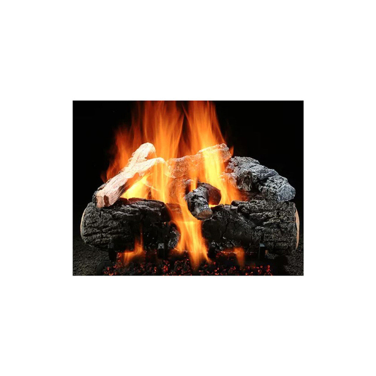 Hargrove 24'' Single Side Magnificent Inferno Log Set - MIS2407AA - Chimney Cricket