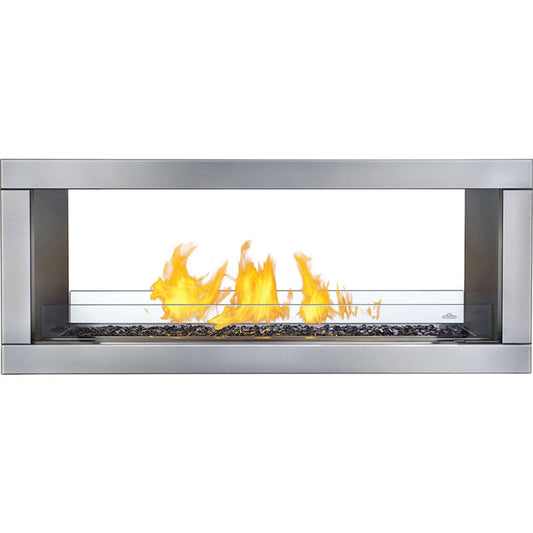Napoleon Galaxy 48 Outdoor Linear See-Thru Electronic Start Gas Fireplace - GSS48STE - Chimney Cricket