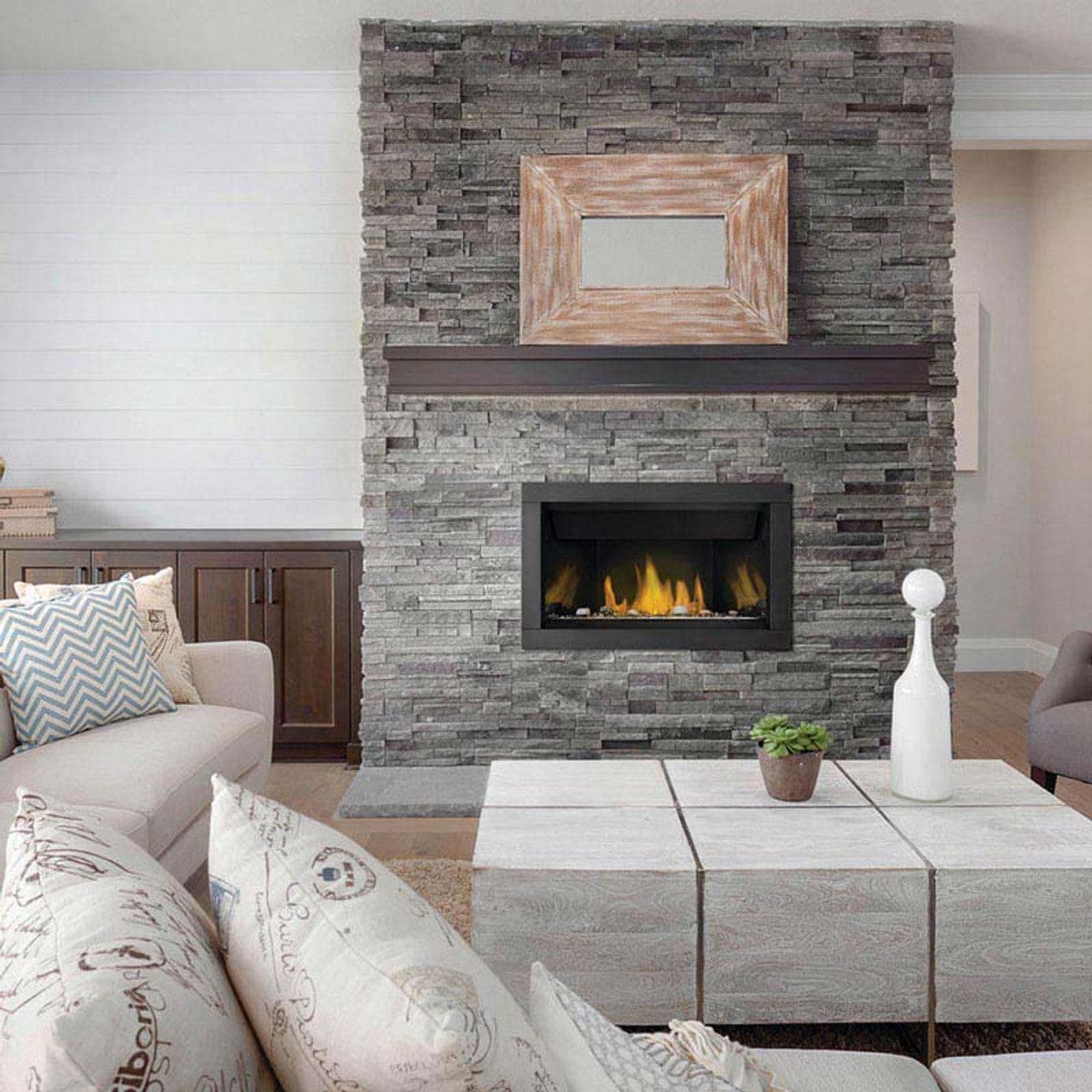 Ascent Linear 36 Single-Sided Direct Vent Gas Fireplace - BL36NT-1 - Chimney Cricket