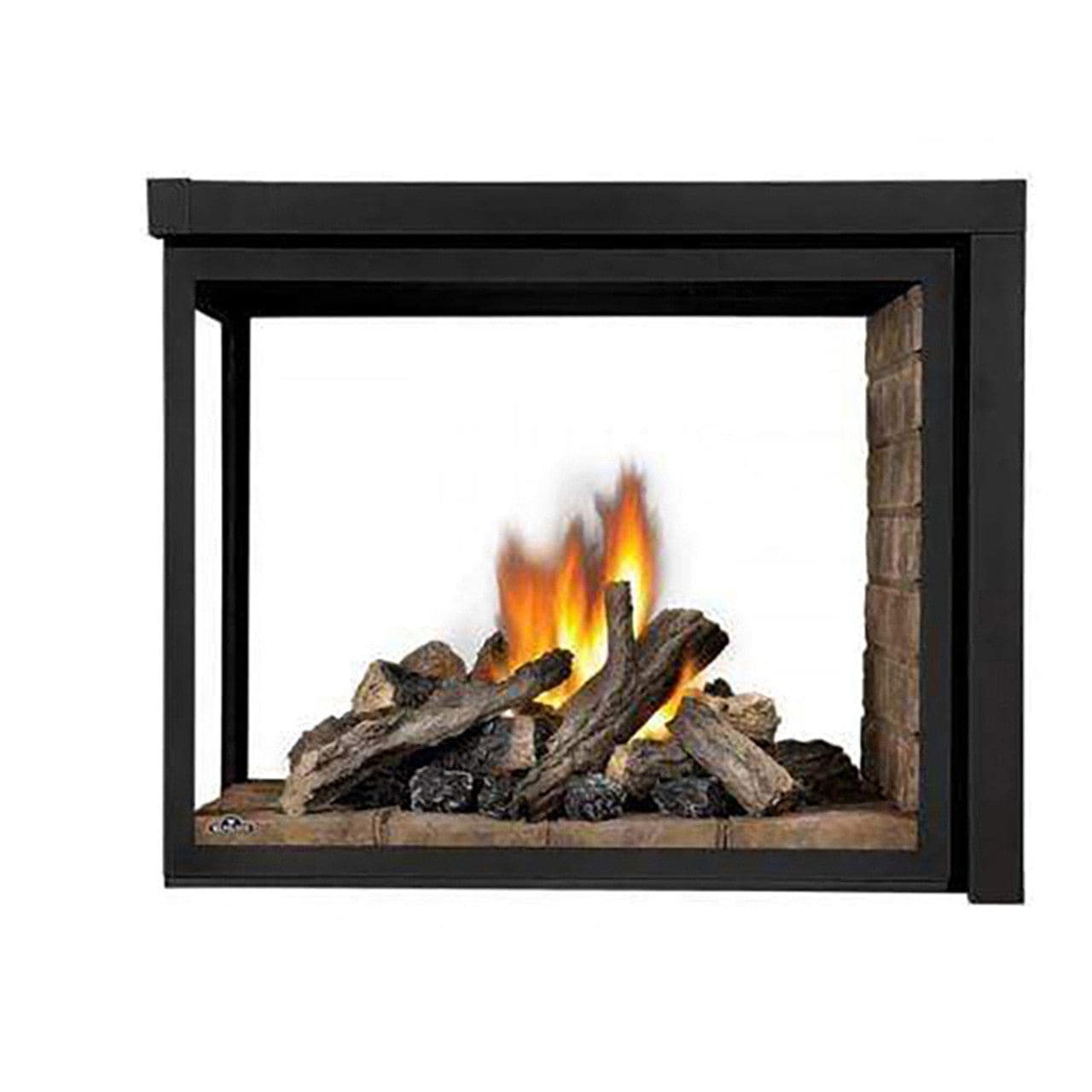 Napoleon Ascent Multi-View 3 Sided Log Set Direct Vent Natural Gas Fireplace - BHD4PNA - Chimney Cricket