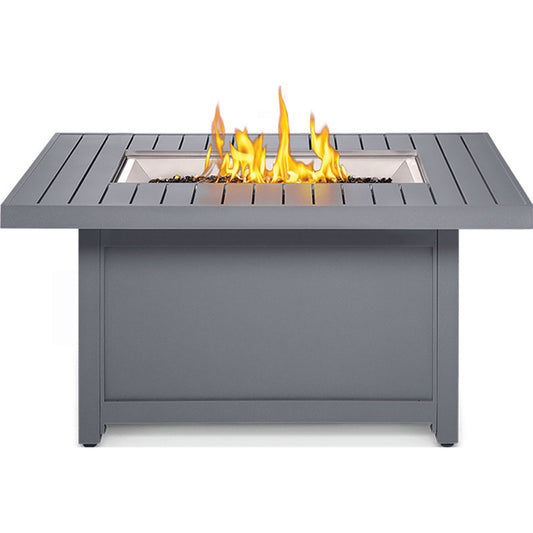 Hamptons Rectangle Propane Patioflame Table - HAMP1-GY - Chimney Cricket