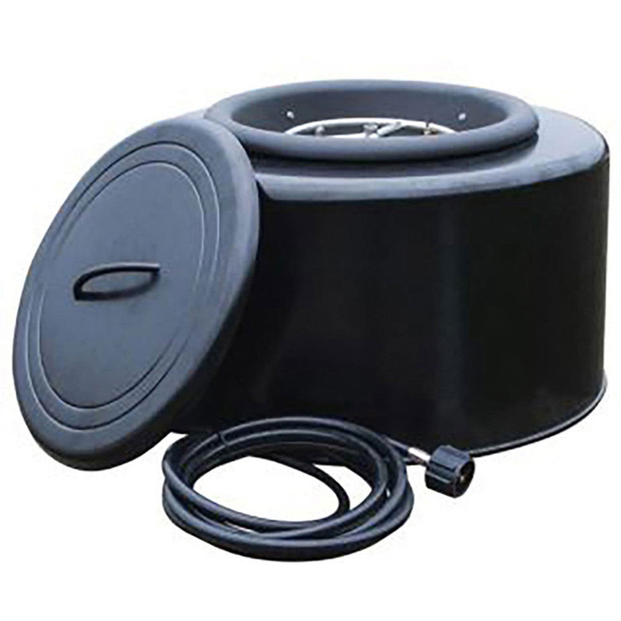 20" Sport Pit Easy-to-Transport LP Matte Black Fire Pit - SPORTPIT20-BLK - Chimney Cricket