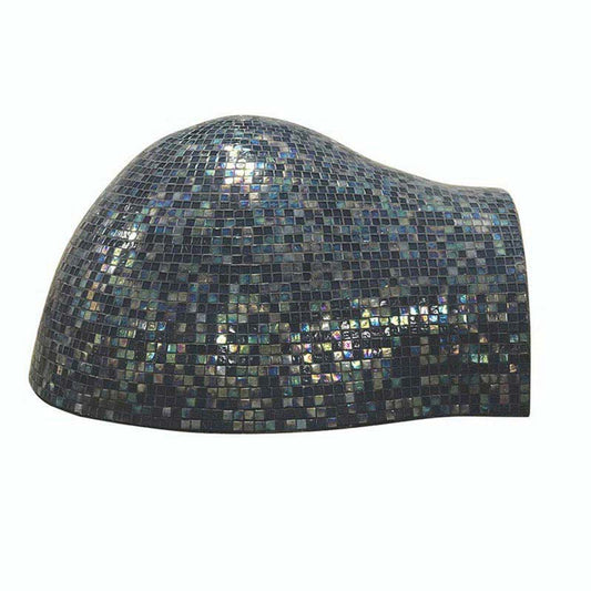 Hybrid Gas/Wood LP Villa Style Built-In Pizza Oven with Pool Blue Mosaic Tiles - FDP-VILLA/PB-EI-NG - Chimney Cricket