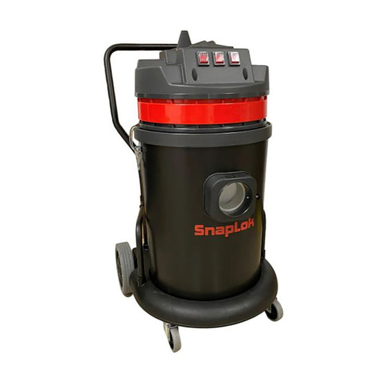 (DS) SnapLok 16-Gallon 2-Motor HEPA Dryer Vac w/ Trolley and 2" Acc Kit - SVP16-2T-2 - Chimney Cricket