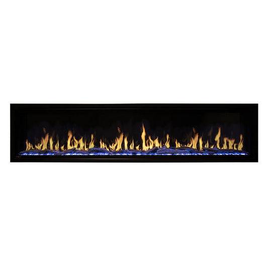 Modern Flames Orion Slim 100" Single-Sided HELIOVISION Virtual Electric Fireplace - OR100-SLIM - Chimney Cricket