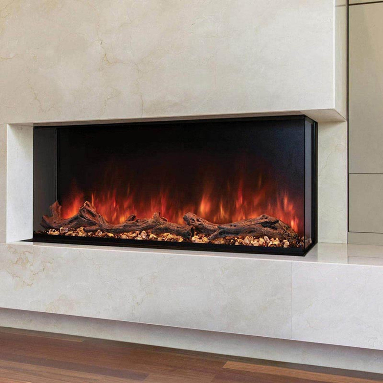 Modern Flames Landscape Pro Multi 56" Multi-Sided Built-In Electric Fireplace - LPM-5616 - Chimney Cricket