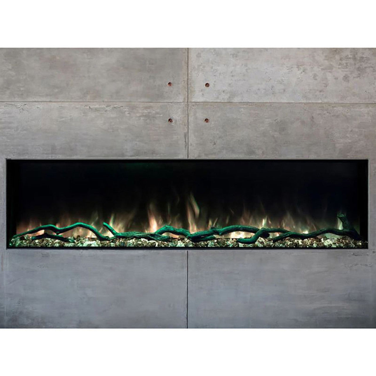 Modern Flames Landscape Pro Slim 68" Single-Sided Built-In Electric Fireplace - LPS-6816 - Chimney Cricket