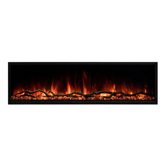 Modern Flames Landscape Pro Slim 68" Single-Sided Built-In Electric Fireplace - LPS-6816 - Chimney Cricket