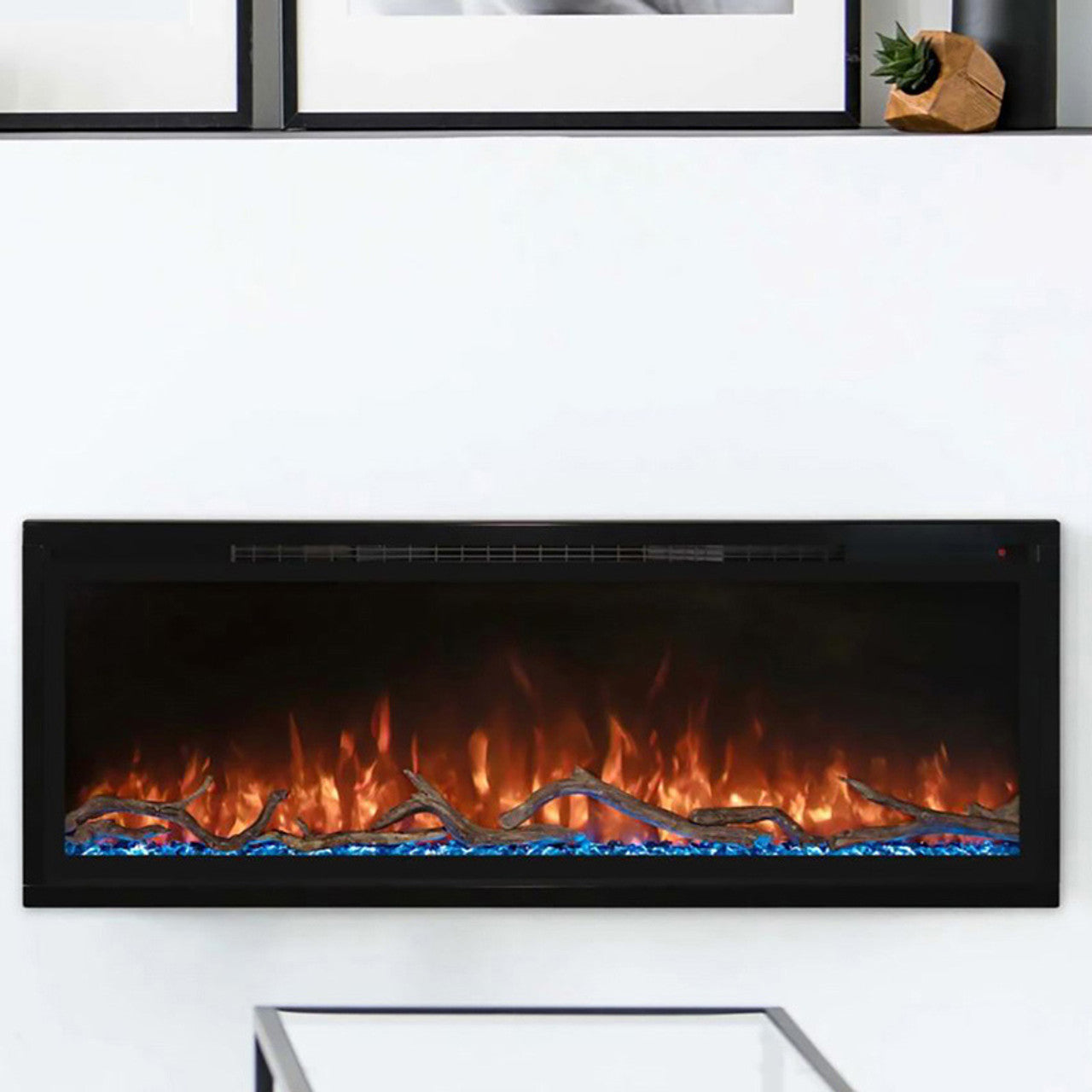 Modern Flames Spectrum Slimline 50" Ultra-Slim Build-In Electric Fireplace - SPS-50B - Chimney Cricket