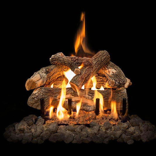 18" Arizona Weathered Oak 6-Piece Vented Gas Log Set - AWO18LOGS - Chimney Cricket
