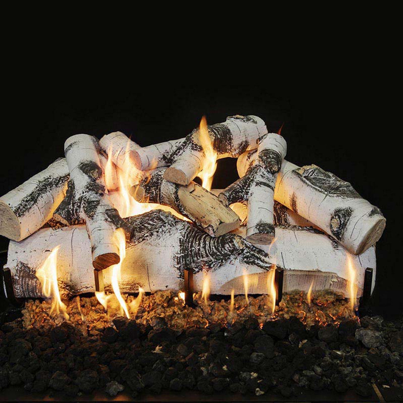 30" Quaking Aspen 8-Piece Vented Gas Log Set - ASPEN30LOGS - Chimney Cricket