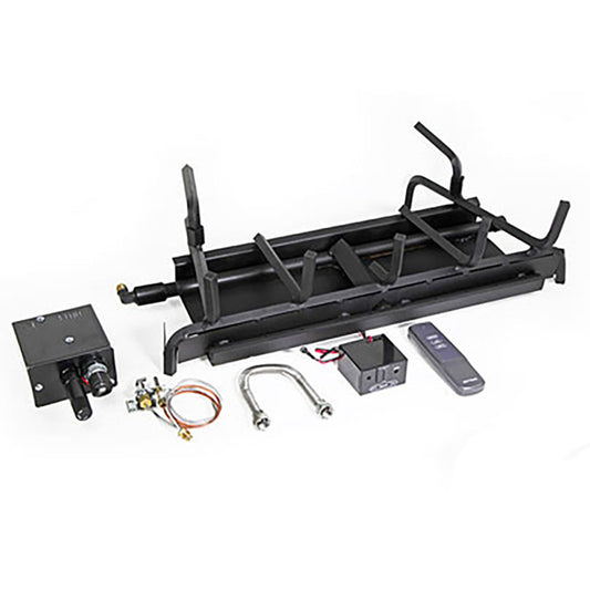 Assembled 30" Propane 2-Burner with Modulating Millivolt and Remote System - 2BRN-30-LP-MMVR - Chimney Cricket